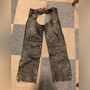 Leather Motorcycle Chaps